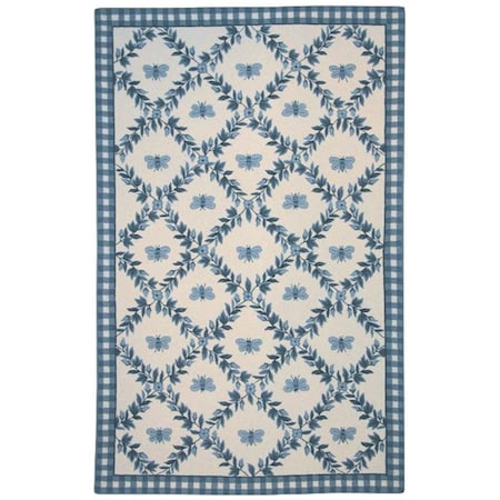 Safavieh 3 Ft. x 3 Ft. Round- Country - Floral Chelsea Hand Hooked Rug HK55D-3R